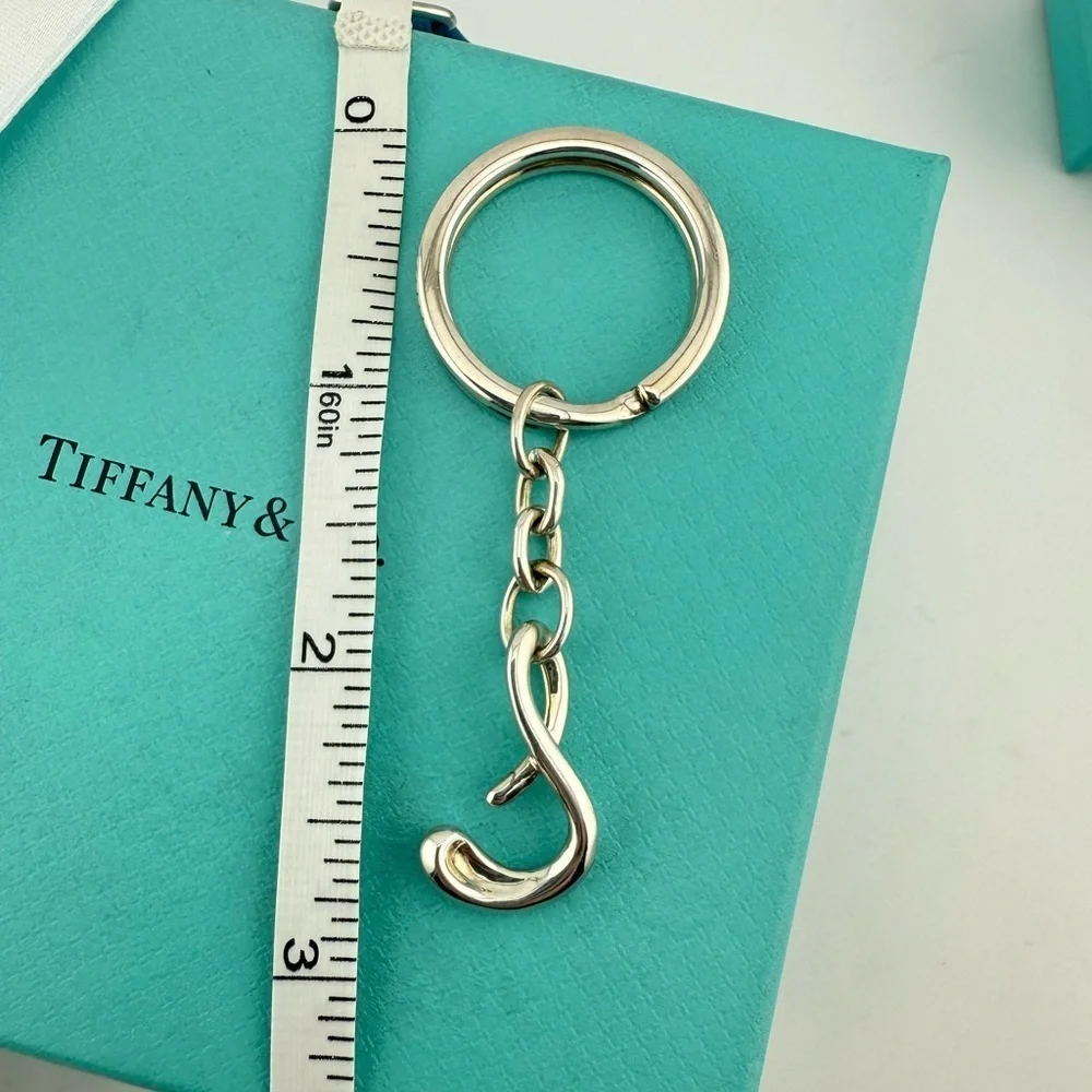 RARE Tiffany & Co. Elsa Peretti Initial S Keychain Sterling Silver